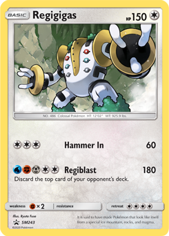 Regigigas SM243 Pokémon card from Sun and Moon Promos for sale at best price
