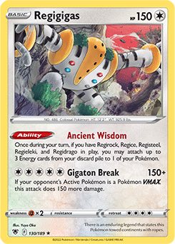 Regigigas 130/189 Pokémon card from Astral Radiance for sale at best price