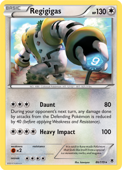 Regigigas 86/119 Pokémon card from Phantom Forces for sale at best price