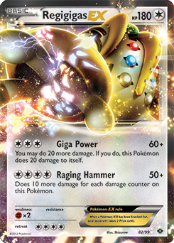 Regigigas EX 82/99 Pokémon card from Next Destinies for sale at best price