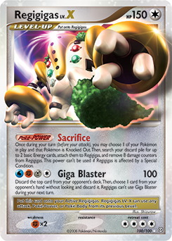 Regigigas LV.X 100/100 Pokémon card from Stormfront for sale at best price