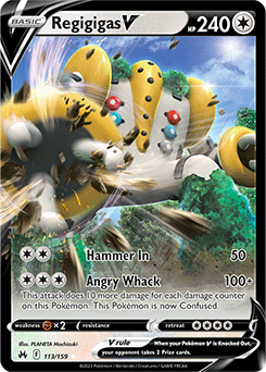 Regigigas V 113/159 Pokémon card from Crown Zenith for sale at best price
