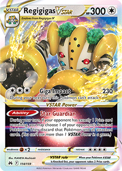 Regigigas VSTAR 114/159 Pokémon card from Crown Zenith for sale at best price