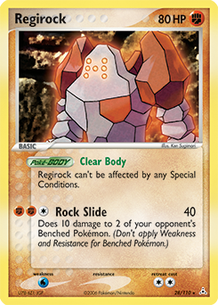 Carte Pokémon Regirock 28/110 de la série Ex Fantômes Holon en vente au meilleur prix