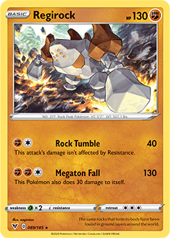 Regirock 089/185 Pokémon card from Vivid Voltage for sale at best price