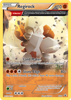 Promo Pokémon card Regirock XY49 from XY Promos expansion