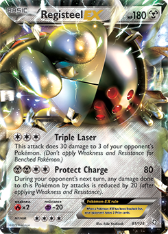 Registeel EX 81/124 Pokémon card from Dragons Exalted for sale at best price