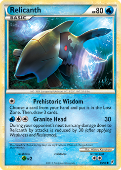 Relicanth 69/95 Pokémon card from Call of Legends for sale at best price