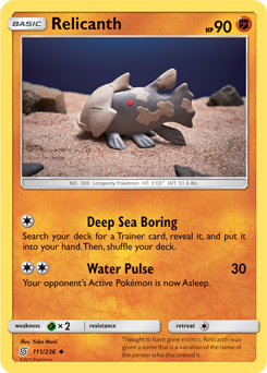 Relicanth 111/236 Pokémon card from Unified Minds for sale at best price