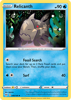 Relicanth 40/189 Pokémon card from Darkness Ablaze for sale at best price