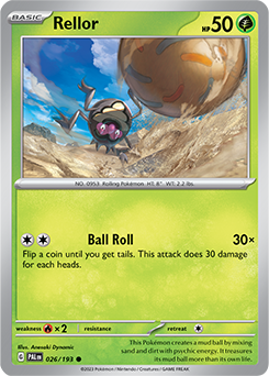 Rellor 026/193 Pokémon card from Paldea Evolved for sale at best price