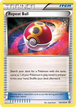 Repeat Ball 136/160 Pokémon card from Primal Clash for sale at best price