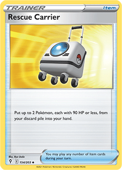 Rescue Carrier 154/203 Pokémon card from Evolving Skies for sale at best price