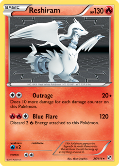 Reshiram - Black & White 1: (Base Set) - Pokemon