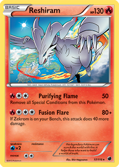 Reshiram 17/116 Pokémon card from Plasma Freeze for sale at best price