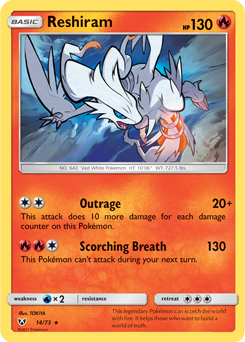 Reshiram 14/73 Pokémon card from Shining Legends for sale at best price