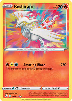 Reshiram 017/072 Pokémon card from Shining Fates for sale at best price