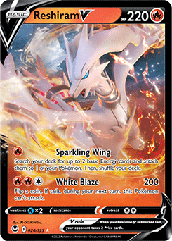 Reshiram V 024/195 Pokémon card from Silver Tempest for sale at best price