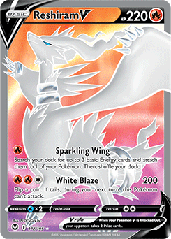 Reshiram V 172/195 Pokémon card from Silver Tempest for sale at best price