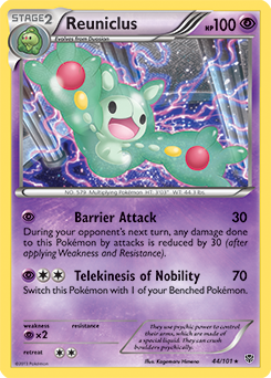 Reuniclus 44/101 Pokémon card from Plasma Blast for sale at best price