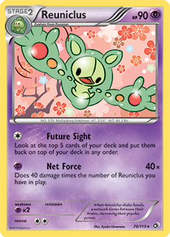 Reuniclus 76/113 Pokémon card from Legendary Treasures for sale at best price