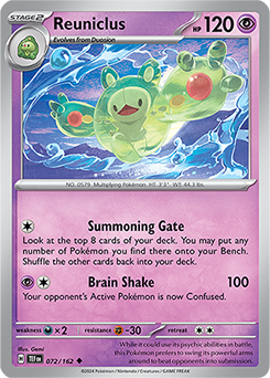 Reuniclus 72/162 Pokémon card from Temporal Forces for sale at best price