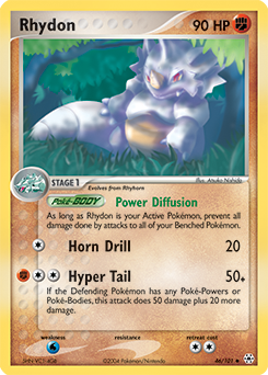 Carte Pokémon Rhinoferos 46/101 de la série Ex Légendes Oubliées en vente au meilleur prix