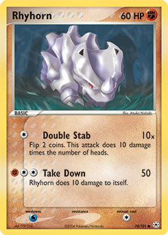 Rhyhorn 70/101 Pokémon card from Ex Hidden Legends for sale at best price