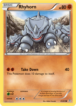 Rhyhorn 49/83 Pokémon card from Generations for sale at best price
