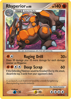 Rhyperior 10/147 Pokémon card from Supreme Victors for sale at best price