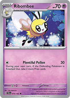 Ribombee 76/162 Pokémon card from Temporal Forces for sale at best price