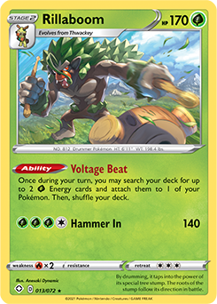 Rillaboom 013/072 Pokémon card from Shining Fates for sale at best price