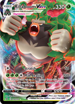 Rillaboom VMAX 18/192 Pokémon card from Rebel Clash for sale at best price