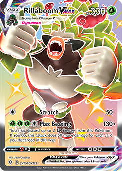 Rillaboom VMAX SV106/SV122 Pokémon card from Shining Fates for sale at best price