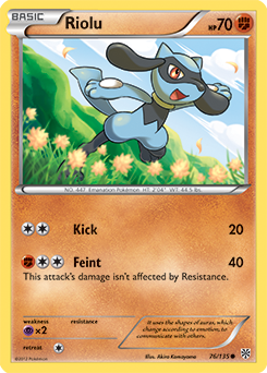 Riolu 76/135 Pokémon card from Plasma Storm for sale at best price
