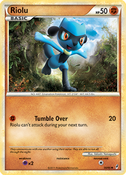 Riolu 50/95 Pokémon card from Call of Legends for sale at best price
