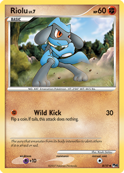 Carte Pokémon Riolu 8/17 de la série POP 6 en vente au meilleur prix