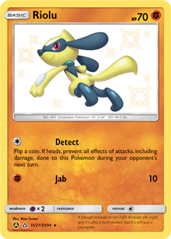 Riolu SV21/SV94 Pokémon card from Hidden Fates for sale at best price