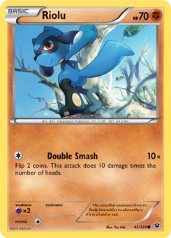 Riolu 45/124 Pokémon card from Fates Collide for sale at best price