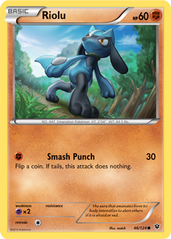 Riolu 46/124 Pokémon card from Fates Collide for sale at best price