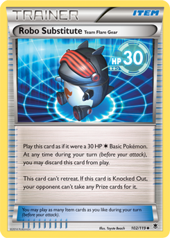 Robo Substitute 102/119 Pokémon card from Phantom Forces for sale at best price