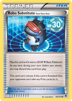 Uncommon Pokémon card Robo Substitute 102/119 from Phantom Forces expansion