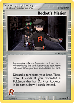 Carte Pokémon Rocket's Mission 88/109 de la série Ex Team Rocket Returns en vente au meilleur prix