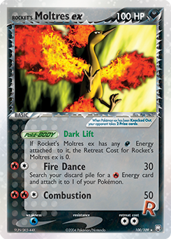 Rocket's Moltres EX 100/109 Pokémon card from Ex Team Rocket Returns for sale at best price