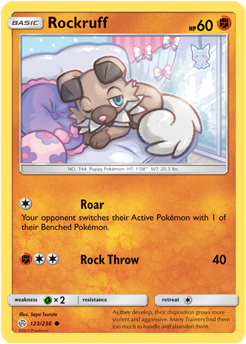 Rockruff 123/236 Pokémon card from Cosmic Eclipse for sale at best price