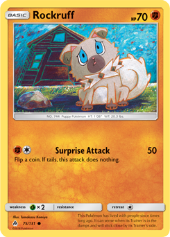Rockruff 75/131 Pokémon card from Forbidden Light for sale at best price