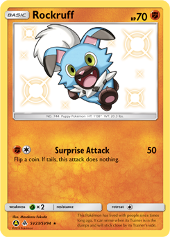 Rockruff SV23/SV94 Pokémon card from Hidden Fates for sale at best price