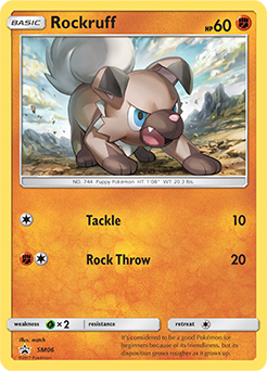 Carte Pokémon Rocabot SM06 de la série Promos Soleil et Lune en vente au meilleur prix