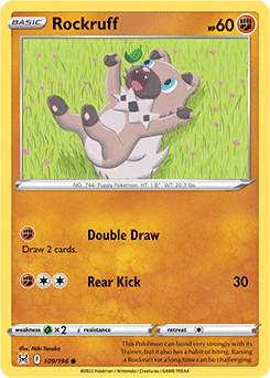 Rockruff 109/196 Pokémon card from Lost Origin for sale at best price