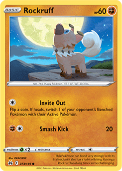 Rockruff 073/159 Pokémon card from Crown Zenith for sale at best price